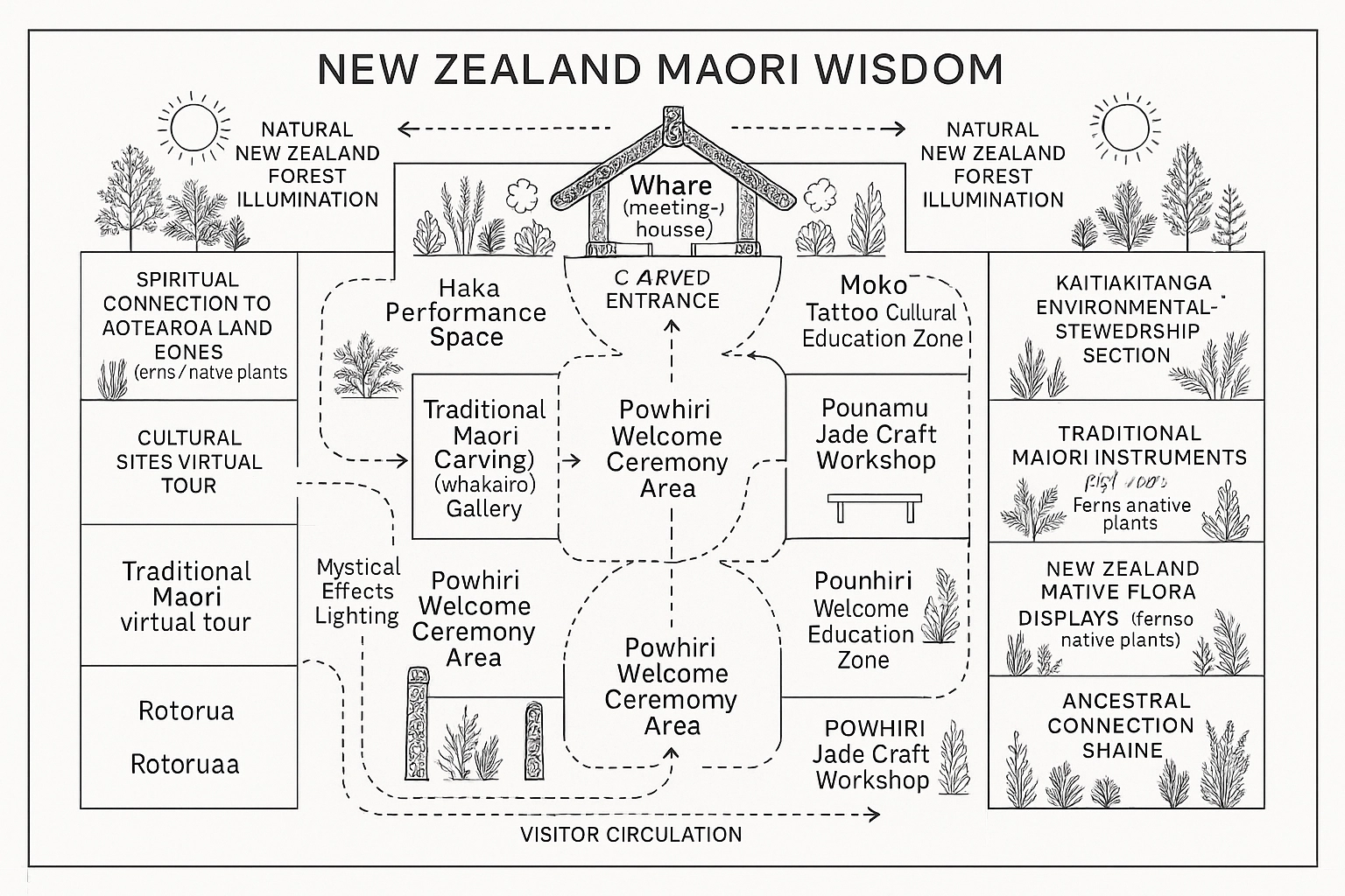 Maori Cultural Exhibition Display